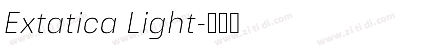 Extatica Light字体转换